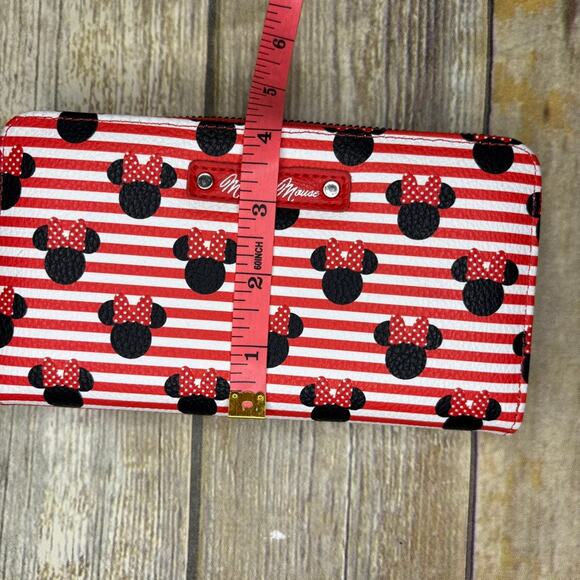 Aldi Disney Minnie Mouse Vegan Leather Wallet Wristlet Clutch - Picture 6 of 6
